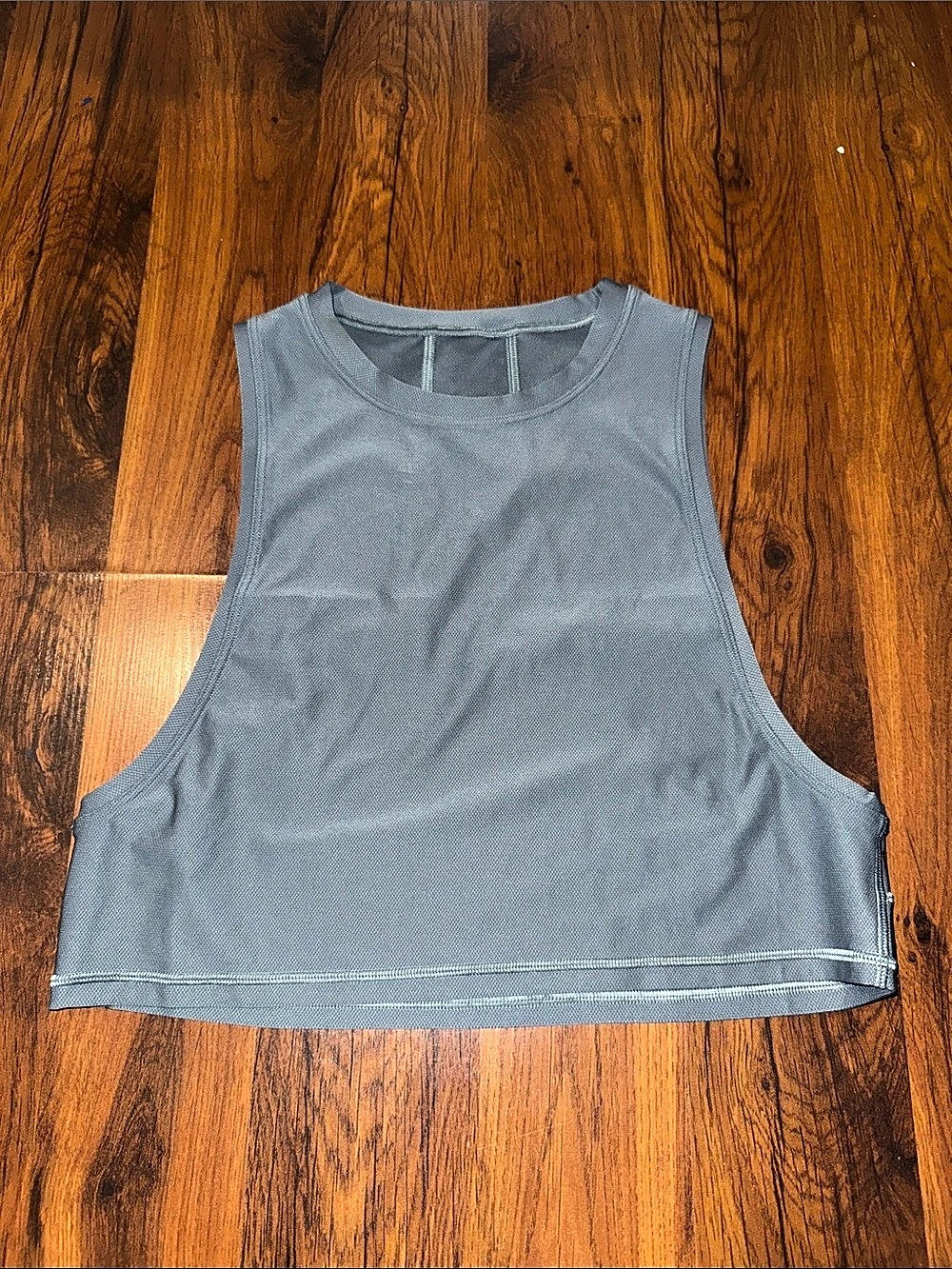 Lululemon Sculpt Cropped Tank Top Women's Gray Athletic